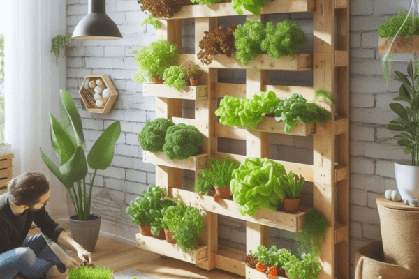 Pequenos Espaços, Grandes Colheitas: Jardinagem Vertical para Cultivar Seus Próprios Temperos e Vegetais