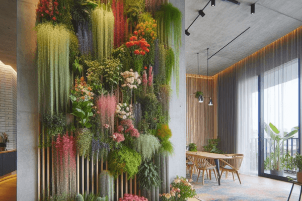  Flores em Cascata: Como Montar Jardins Verticais Multicoloridos em Apartamentos Pequenos